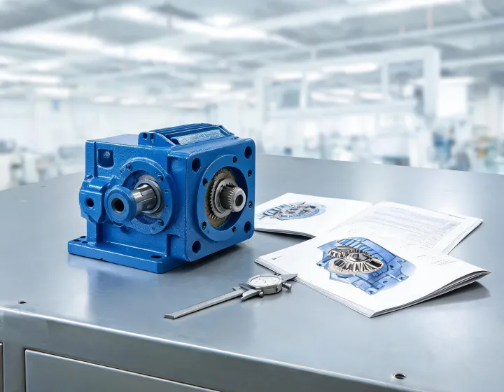 WinSmith worm gear reducer on test bench