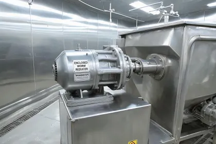 Food processing mixer drive